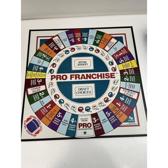 Vintage 1989 NFL Pro Football Franchise Board Game Rohrwood Enterprise Complete - Picture 7 of 15